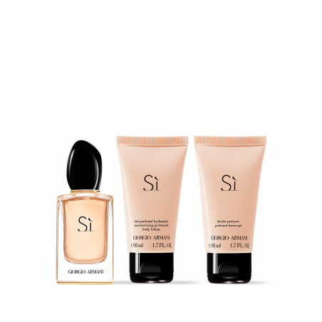 SET DE NAVIDAD SÌ EAU DE PARFUM CON LOCIÓN CORPORAL Y SHOWER GEL