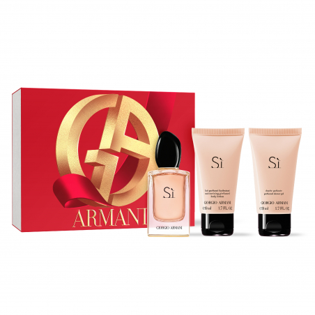 SET DE NAVIDAD SÌ EAU DE PARFUM CON LOCIÓN CORPORAL Y SHOWER GEL
