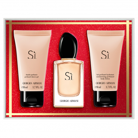 SET DE NAVIDAD SÌ EAU DE PARFUM CON LOCIÓN CORPORAL Y SHOWER GEL