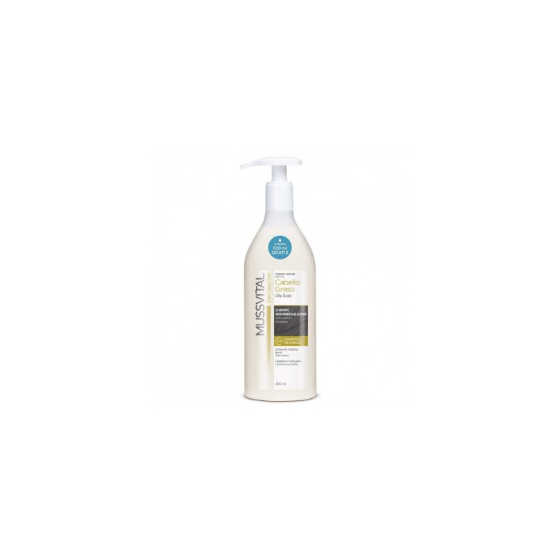 Mussvital Dermactive ChampÚ Seborregulador Cabello Graso 400ml