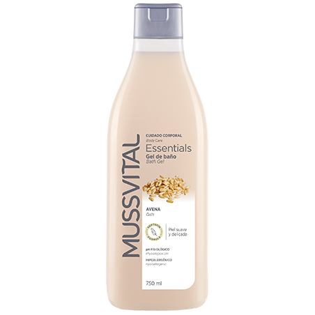 MUSSVITAL ESSENTIALS GEL BAÑO AVENA