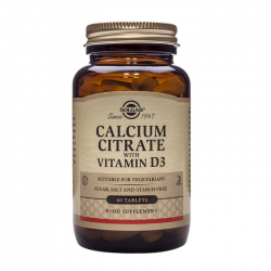 SOLGAR CALCIUM CITRATE WITH VITAMIN D3