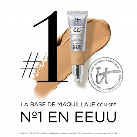 IT COSMETICS CC+ CREAM BASE DE MAQUILLAJE CON SPF50+