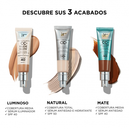 IT COSMETICS CC+ CREAM BASE DE MAQUILLAJE CON SPF50+