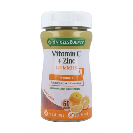 NATURE'S BOUNTY VITAMINA C + ZINC  60 GUMMIES