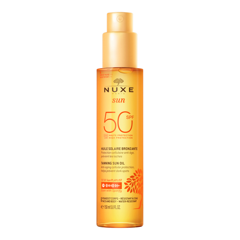 Nuxe Sun 50 Spf Huile Solaire Bronzante 150ml