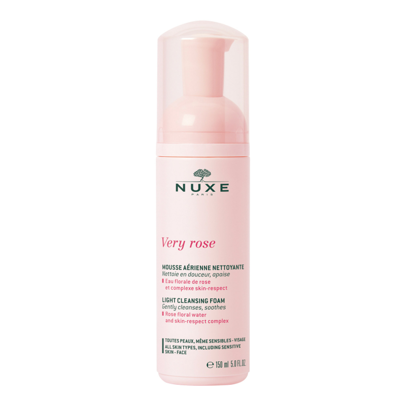 Nuxe very rose espuma ligera limpiadora 150 ml