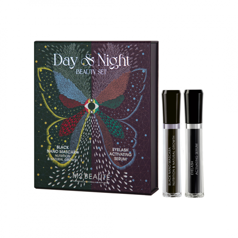 Set M2b Day & Night Beauty Eyelash Activating Serum + Black Nano 4 Ml