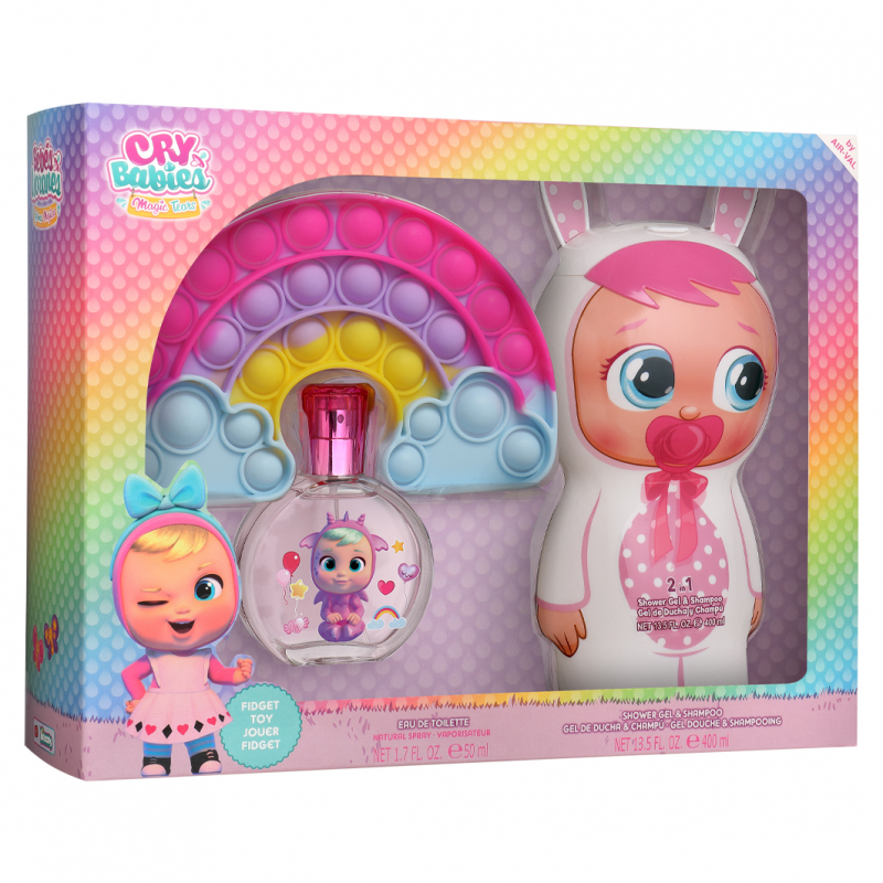 Set Cry Babies Edt 50 Ml + Gel De Ducha Y ChampÚ 2d 400 Ml + Fidget Toy
