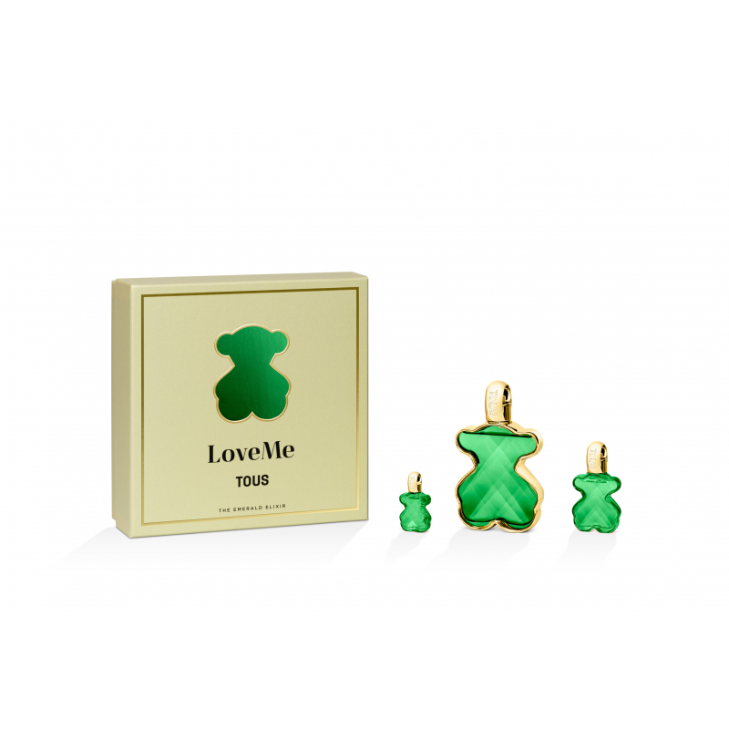 Set Love Me The Emerald Elixir Parfum 90 Ml + Parfum 15ml + Miniatura