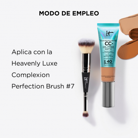 IT COSMETICS CC+ OIL-FREE MATTE BASE DE MAQUILLAJE CON SPF 40+