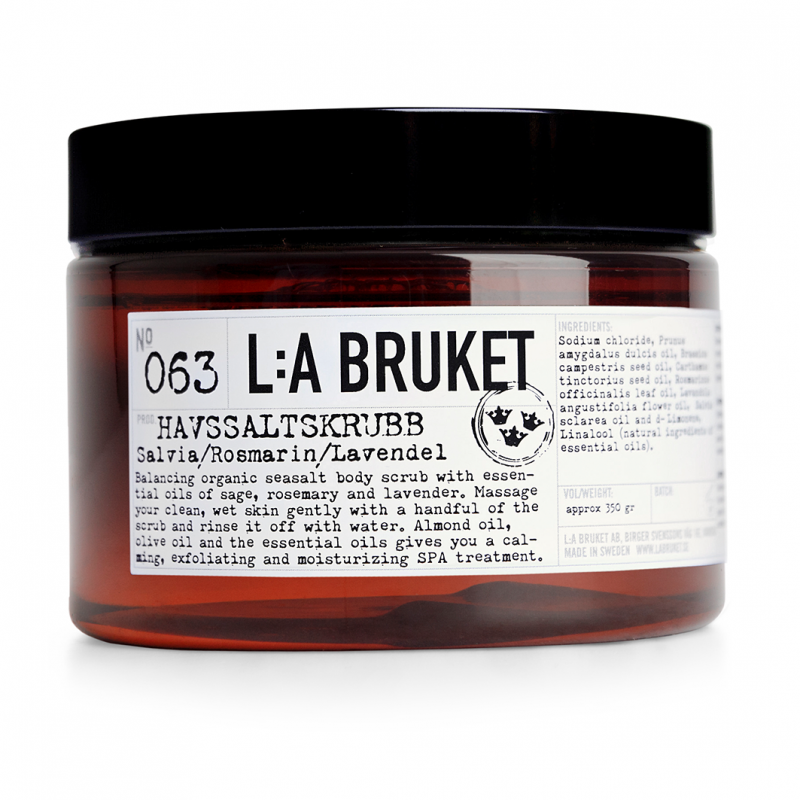 063 Salt Scrub Sage/rosemary/lavender 350 Ml