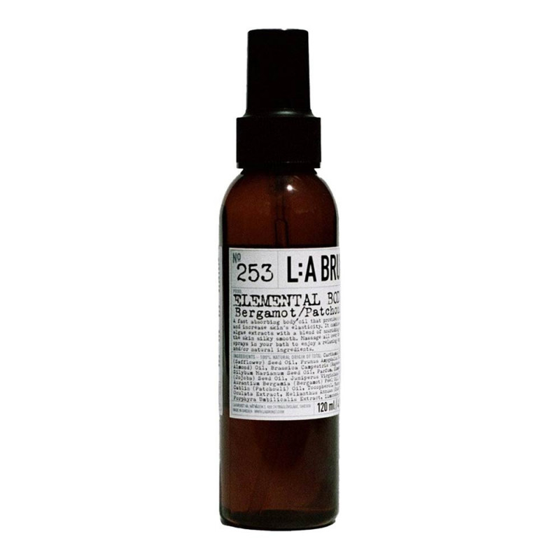 253 Elemental Body Oil Bergamot Patchouli 120 Ml