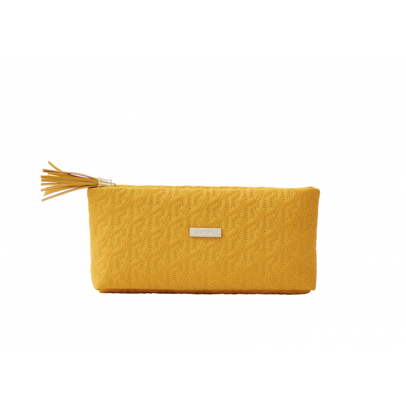 khamleya cosmetic purse desert yellow