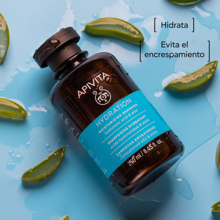 Champú Hidratante con Ácido Hialurónico, Aloe y Miel