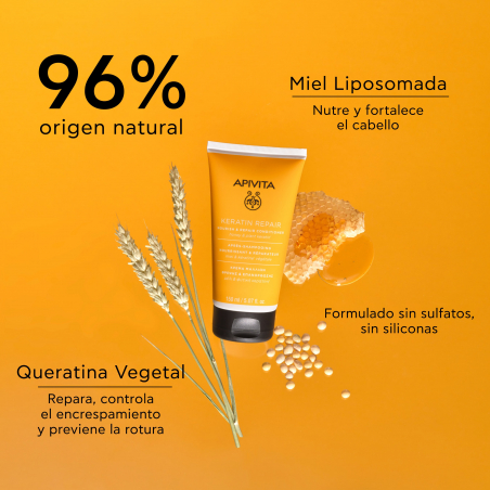 Acondicionador Keratin Repair Nutritivo y Reparador Cabello Seco y Dañado