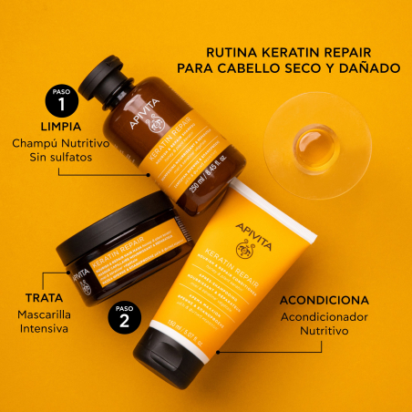 Mascarilla Keratin Repair Nutritiva y Reparadora para Cabello Seco y Dañado