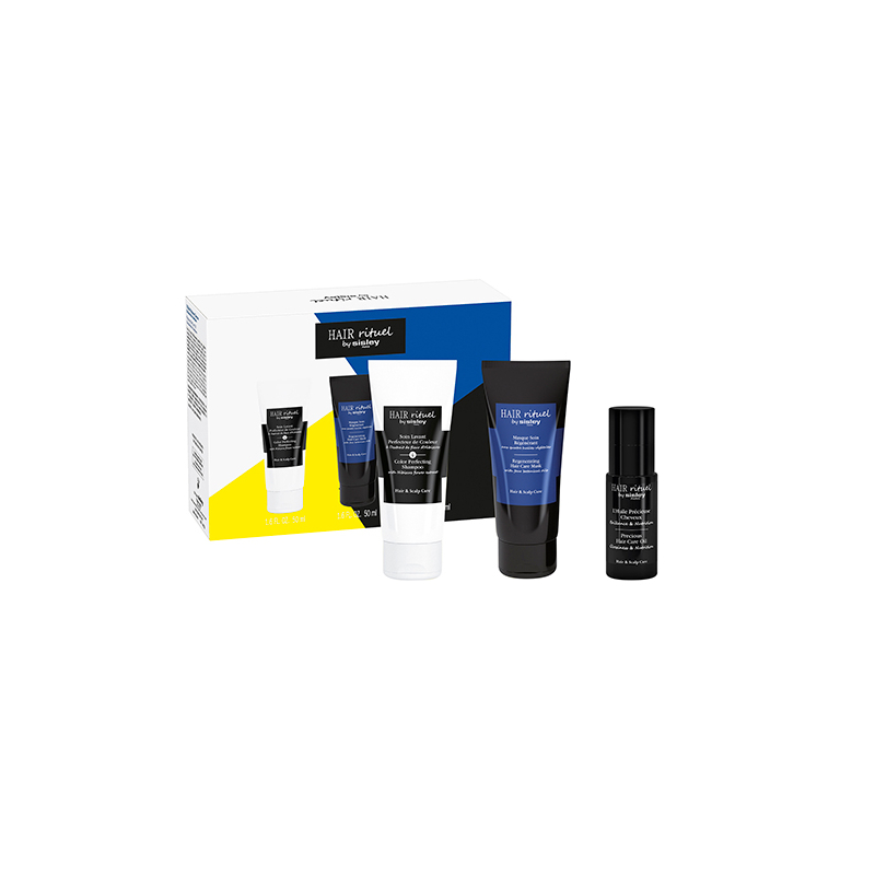 Set Color Y Brillo Soin Lavant Couleur 50 Ml + Masque 50 Ml + Aceite 20 Ml