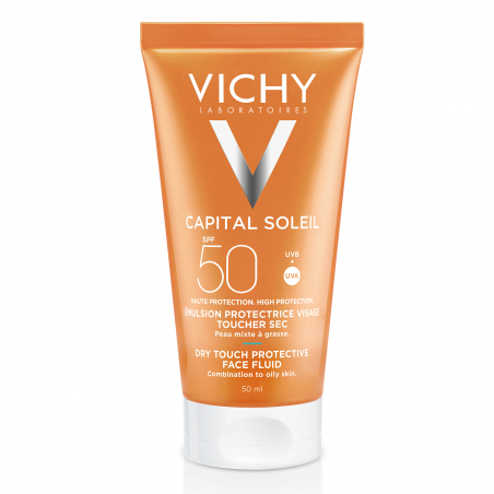 CAPITAL SOLEIL CREMA PROTECTORA ROSTRO TACTO SECO SPF 50