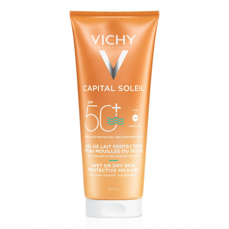 CAPITAL SOLEIL GEL LECHE PROTECTOR WET SKIN SPF 50