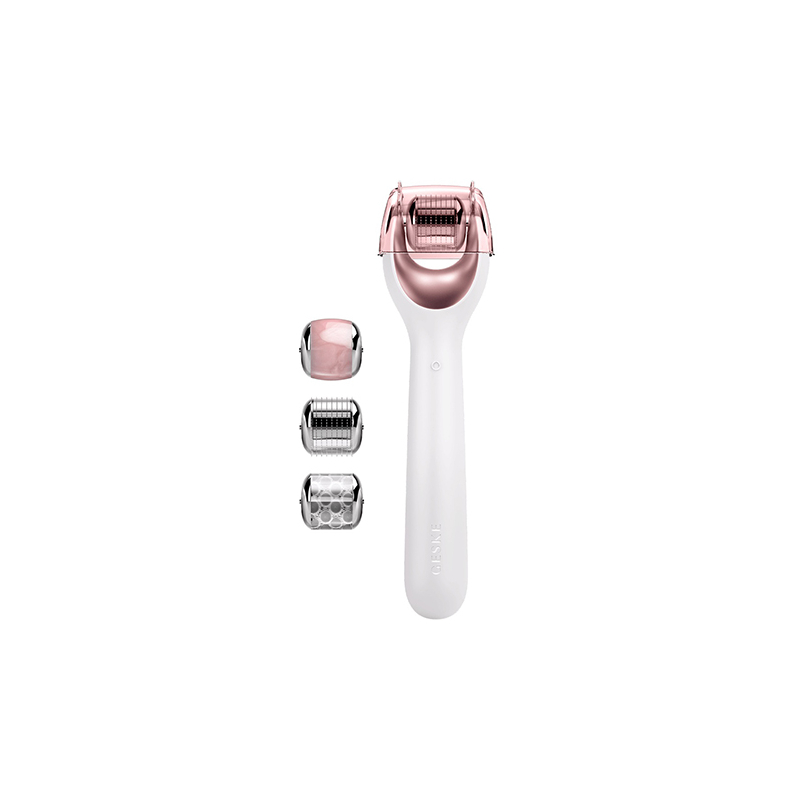 Microneedle Face Roller 9 In 1 White Rose Gold