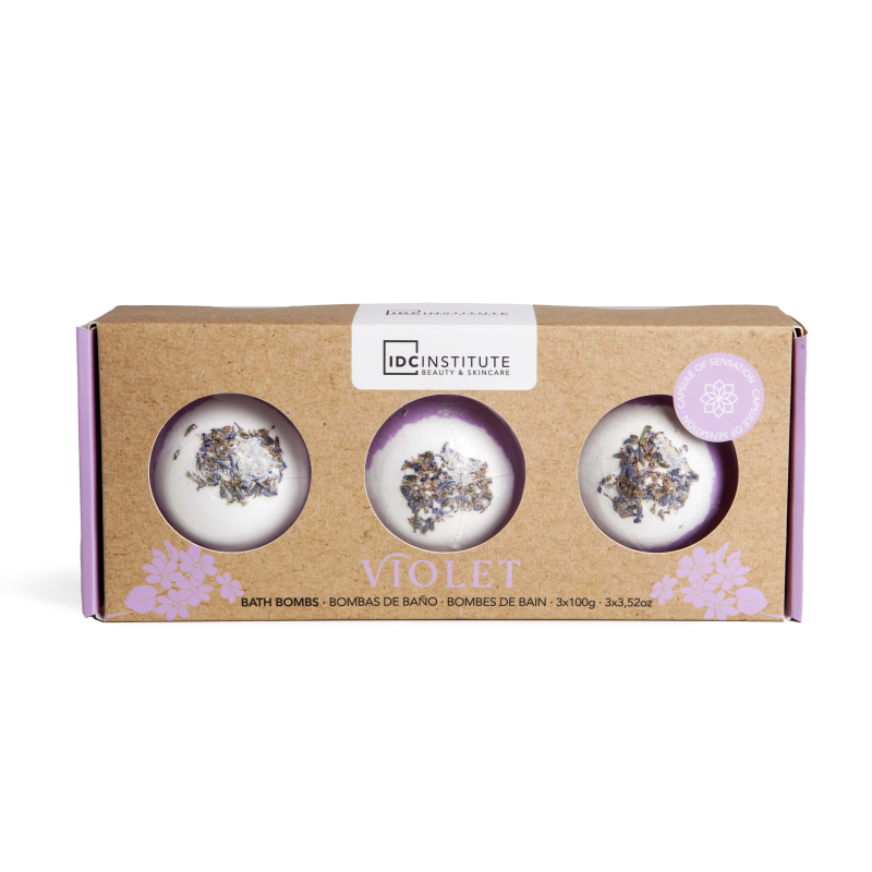 Idc Institute Zen Bath Bombs Trio Dried Flowers 3x100 Gramos