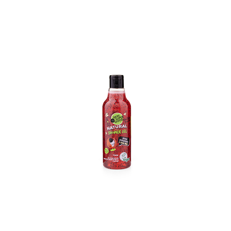 Gel De Ducha Natural De Guaraná Orgánico Y Semillas De Albahaca 250 Ml