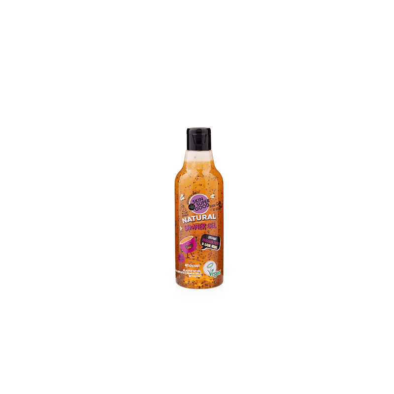 Gel De Ducha Natural De Fruta De La Pasión Orgánica Y Semillas De Albahaca 250 Ml