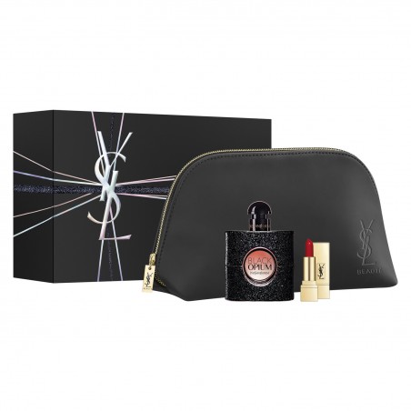 BLACK OPIUM ESTUCHE EAU DE PARFUM 50ML + MINI ROUGE PUR COUTURE N°1 + BOLSA