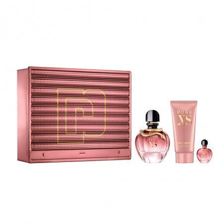 PURE XS FOR HER ESTUCHE EAU DE PARFUM 80ML + BL 100ML + MINIATURA 6ML