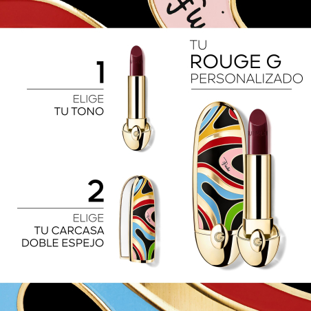 Rouge G Marmo Kiss La carcasa joya con Doble Espejo Edición Limitada