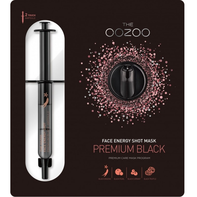 Face in-shot mask premium black