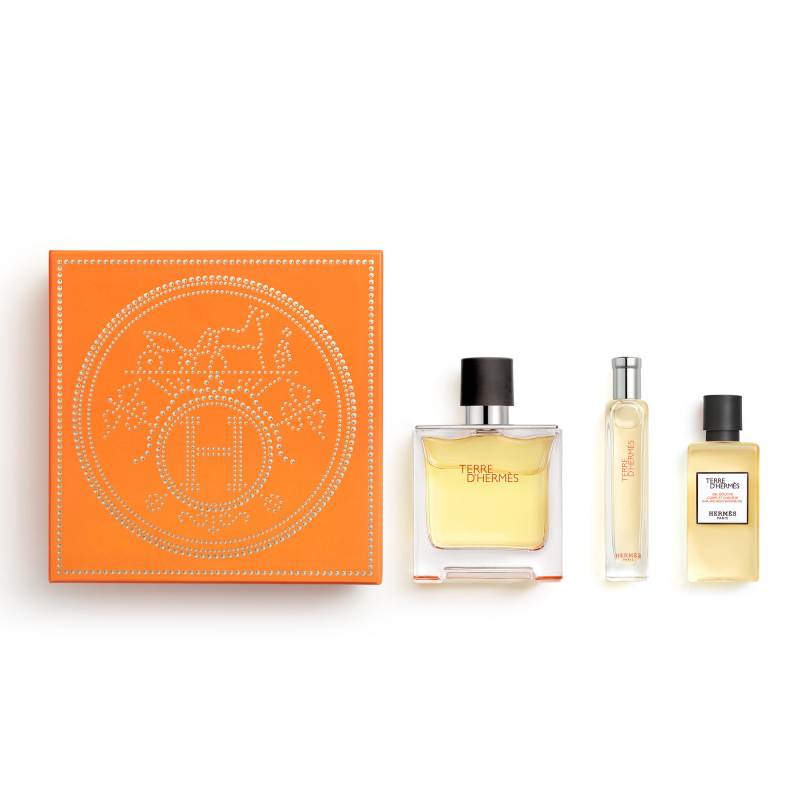 Set Terre D'hermès Parfum 75 Ml + 15 Ml + Gel De Ducha 40 Ml