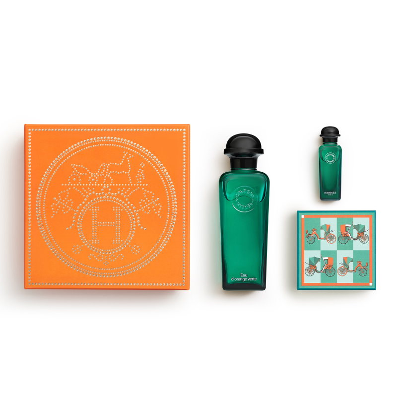 Set Eau D'orange Verte Eau De Cologne 100 Ml + 7.5 Ml + Jabón Perfumado 50 G