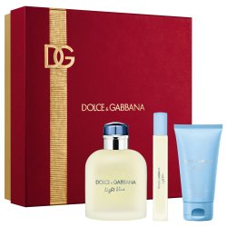 dolce & gabbana light blue pour homme woda toaletowa 125 ml   zestaw  