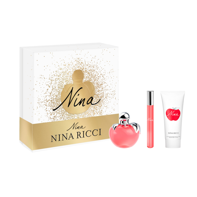 Set Nina Eau De Toilette 50 Ml + 10 Ml + Crema Loción Corporal 75 Ml