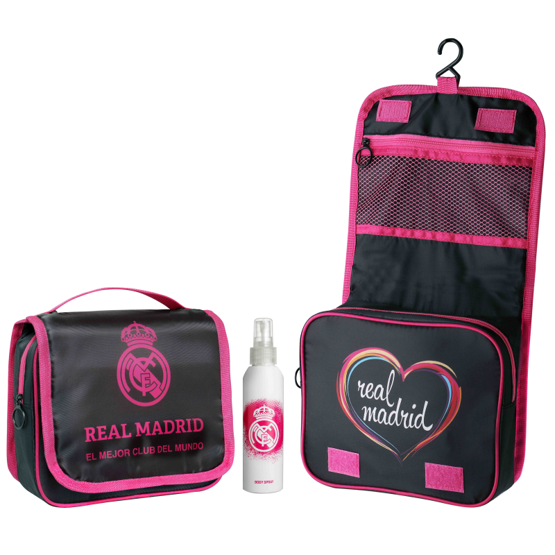 Real Madrid Neceser Femenino Con Colonia Corporal 150 Ml