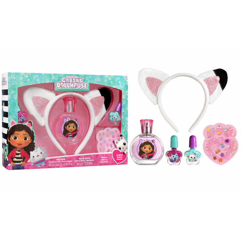 Gabby's Dollhouse Set Eau De Toilette 50 Ml Diadema Y Kit Manicura