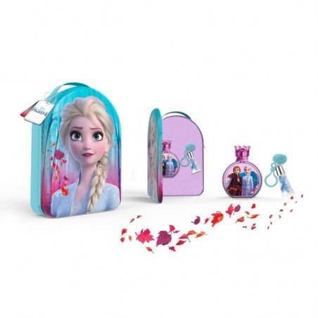 FROZEN II NECESER COLONIA DE 100ML + MOCHILA + BRILLO DE LABIOS