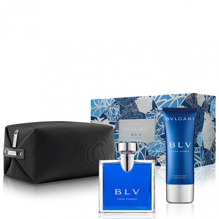 BLV HOMME ESTUCHE EAU DE TOILETTE 100ML + BÁLSAMO 100ML + NECESER