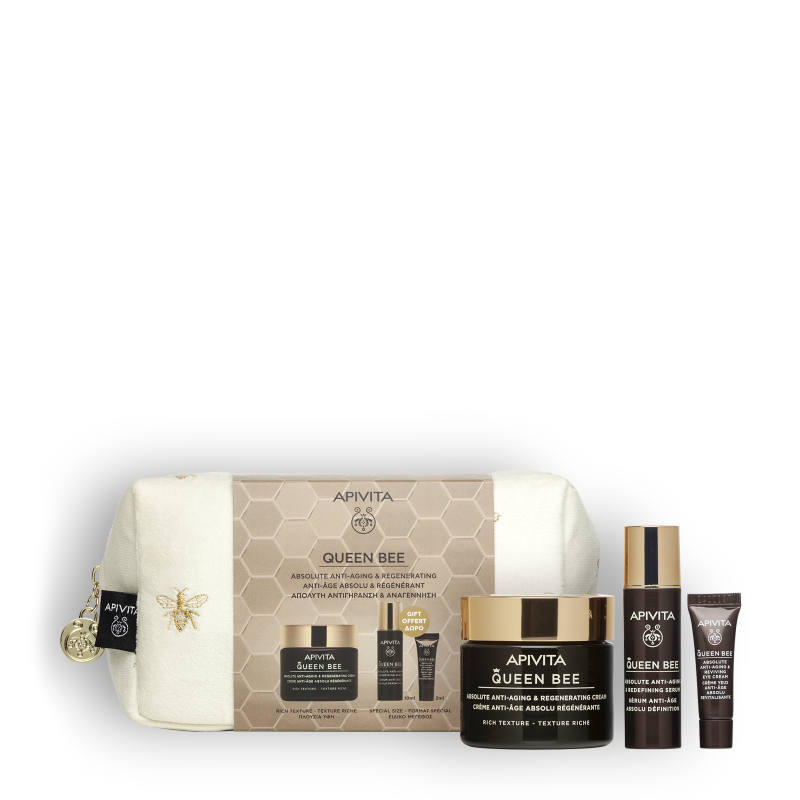 Set Queen Bee Crema Rica 50ml + Regalo Sérum 10ml + Contorno De Ojos 2ml