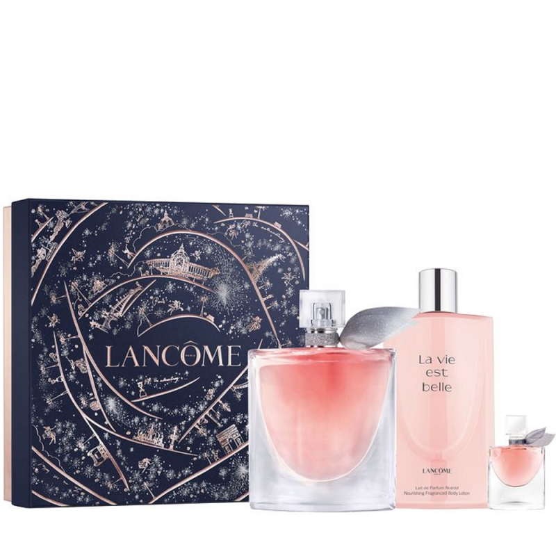 Set La Vie Est Belle Eau De Parfum 100 Ml + 4 Ml + Body Milk 200 Ml