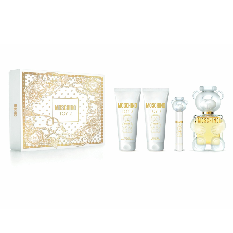 Set De Regalo Eau De Parfum Toy 2 Moschino 100 Ml + Gel 100 Ml + Lc 100 Ml + Mini 10 Ml