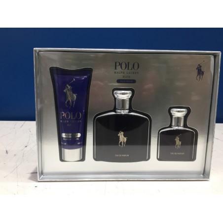 POLO BLUE COFRE (EAU DE PARFUM 125ML + 40ML + GEL)