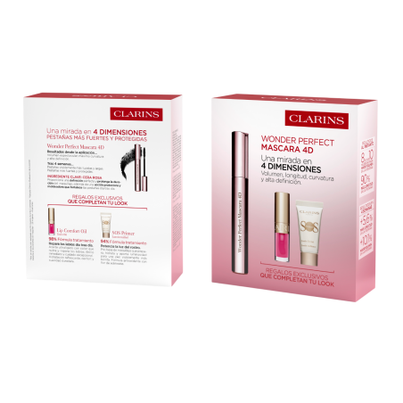 Set Clarins Máscara Wonder Perfect 4D