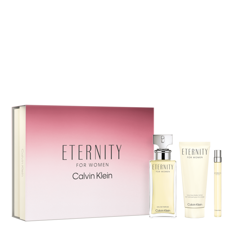 Set Eternity Eau De Parfum 100 Ml + 10 Ml + Body Lotion 100 Ml