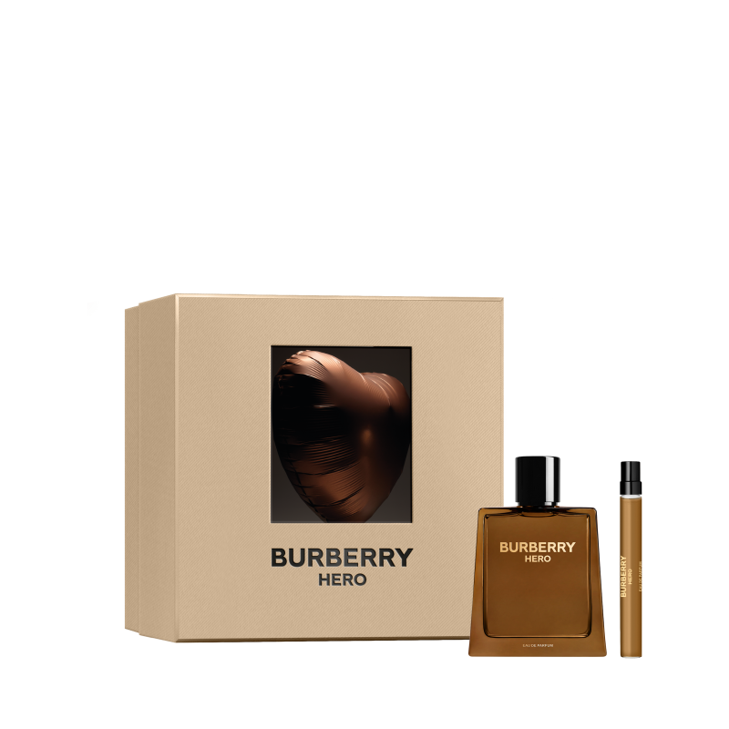 Set Burberry Hero Parfum Para Hombre 100 Ml + Mini 10 Ml