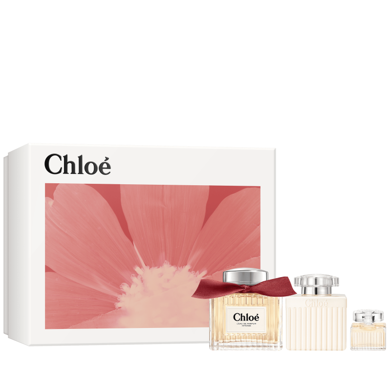 Set Chloé L'eau De Parfum Intense 100 Ml + Mini 5 Ml + Loción Corporal 100 Ml