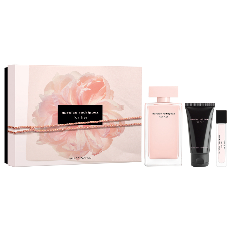 Set For Her Eau De Parfum 100 Ml + Mini 10 Ml + Body Lotion 50 Ml