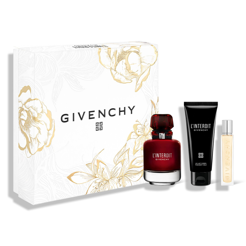 Set L'interdit Rouge Eau De Parfum 80 Ml + Mini 12,5 Ml + Body Lotion 75 Ml